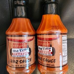 Cooper's Old Time Pit Bar B Que Texas BBQ Sauce (2) Sealed